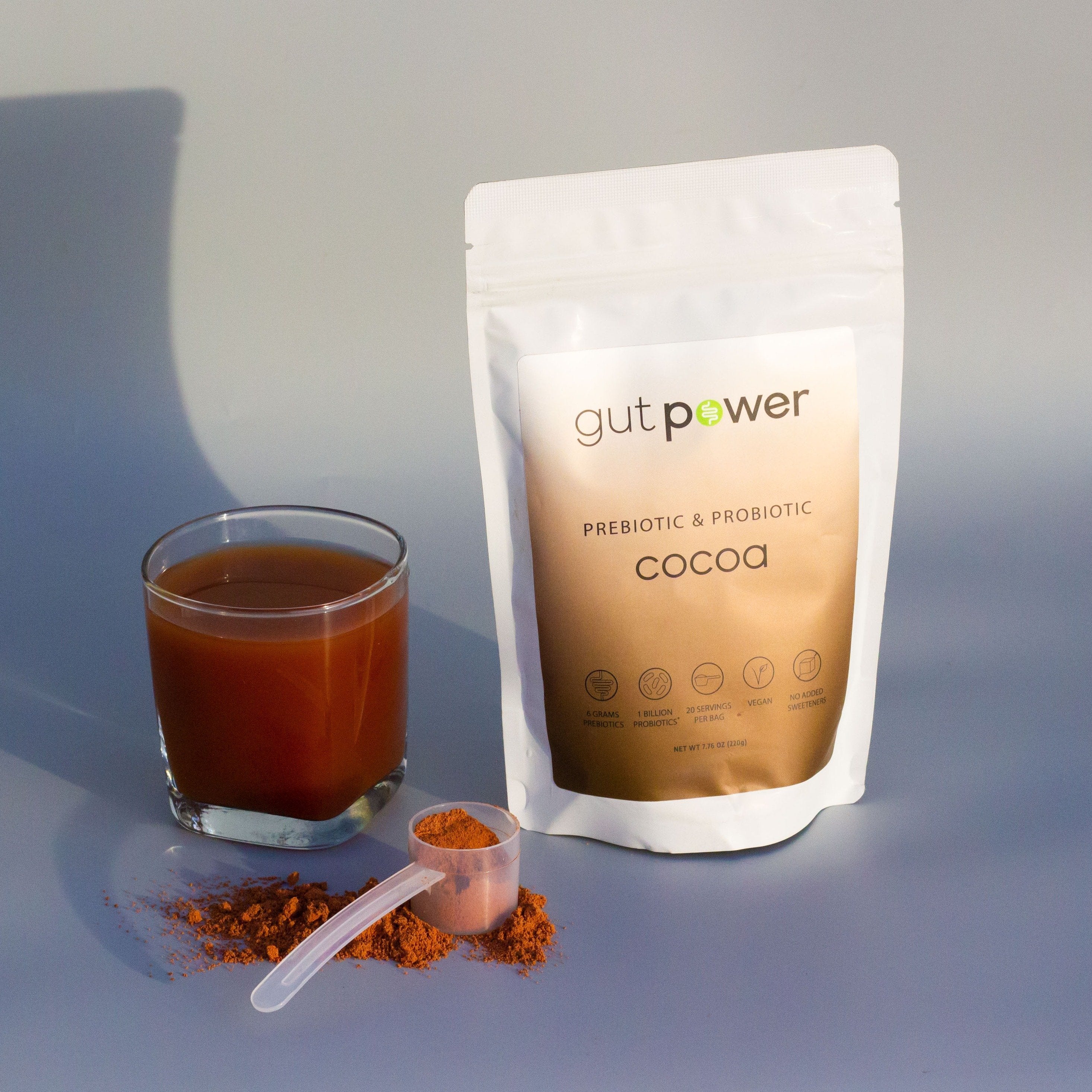 Gut Power Cocoa — Prebiotic and Probiotic Gut Health Drink Mix